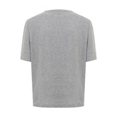 Dsquared² Elegant Gray Cotton Top for Women